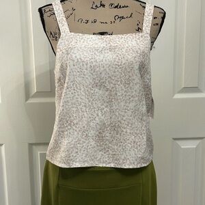 Cloth & Stone Tank Top Summer Women small Linen Blend White, Gray, Brown NWT